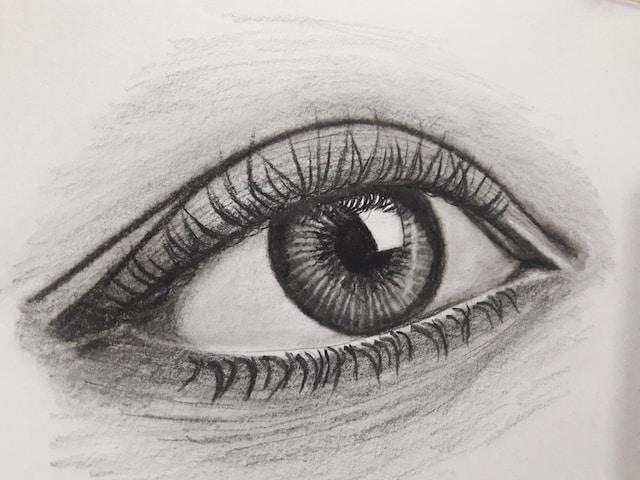 Pencil sketch of an eye